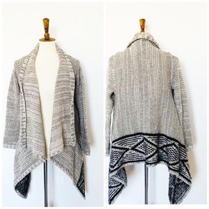 BCBG MaxAzria A-Symmetrical sweater cardigan SZ M